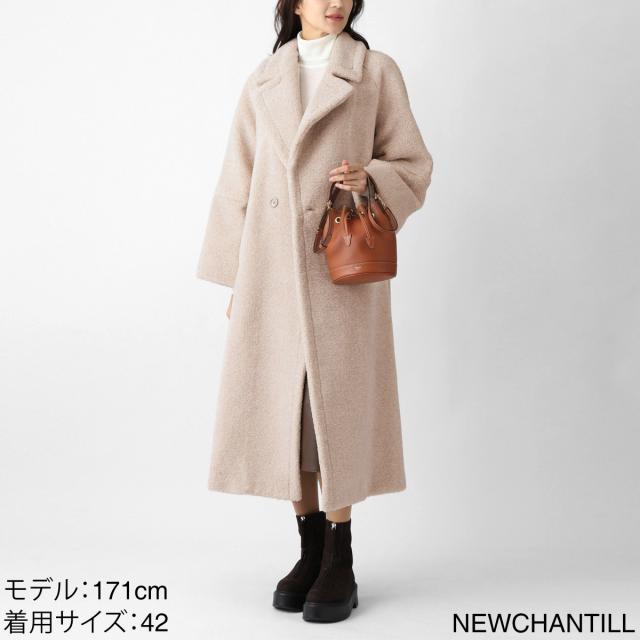 ヘルノ HERNO ロングコート ファーコート レディース MELANGE TEDDY メランジテディコート_3
