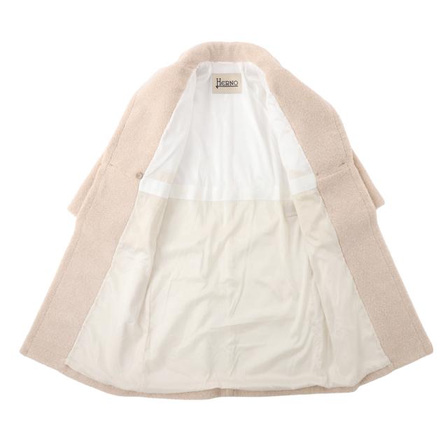 ヘルノ HERNO ロングコート ファーコート レディース MELANGE TEDDY メランジテディコート_10