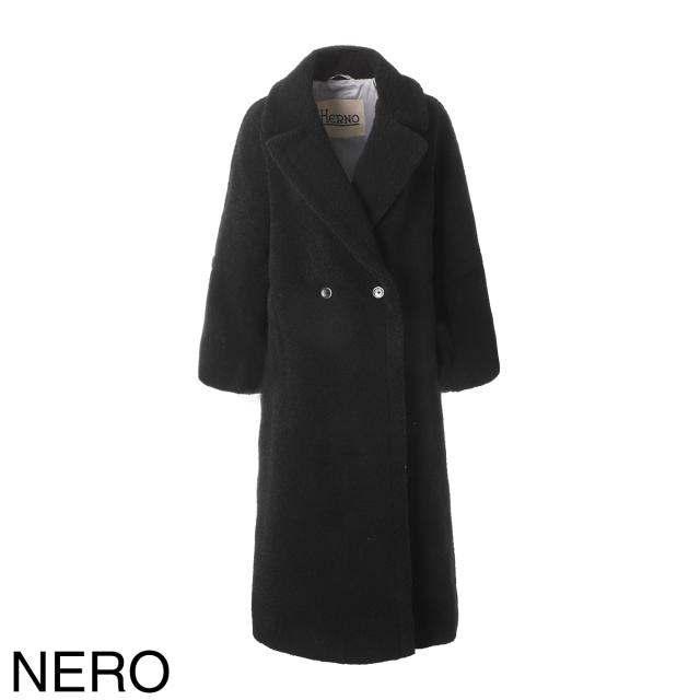 ヘルノ HERNO ロングコート ファーコート レディース MELANGE TEDDY メランジテディコート_14