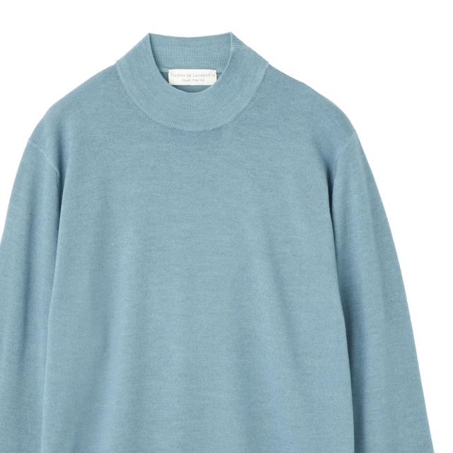 フィリッポ デ ローレンティス FILIPPO DE LAURENTIIS モックネック ニット メンズ LUPETTO ML NUVOLA_4