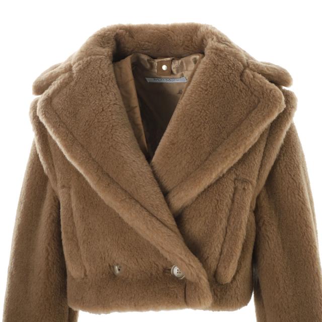 マックスマーラ Max Mara ショートコート テディベアコート 2WAY SANTOS サントス テディベア 2WAY クロップド ジャケット_4