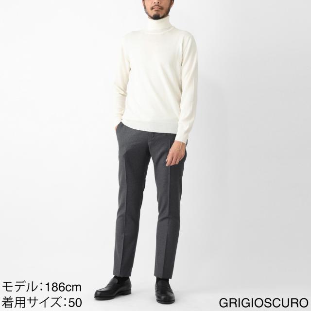 インコテックス INCOTEX ノープリーツ スラックス ウールパンツ メンズ 