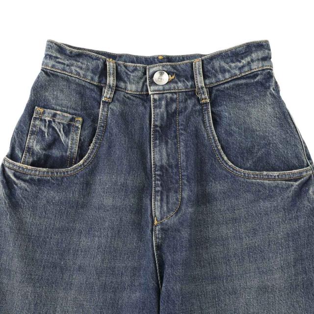 メゾンマルジェラ Maison Margiela ジップフライジーンズ レディース CUT-OUT JEANSスラッシュディテール カットアウト_4
