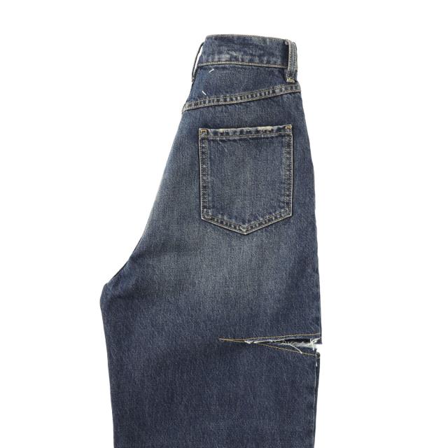 メゾンマルジェラ Maison Margiela ジップフライジーンズ レディース CUT-OUT JEANSスラッシュディテール カットアウト_5