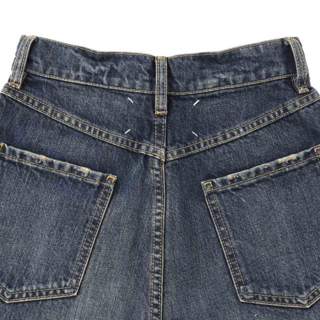 メゾンマルジェラ Maison Margiela ジップフライジーンズ レディース CUT-OUT JEANSスラッシュディテール カットアウト_10