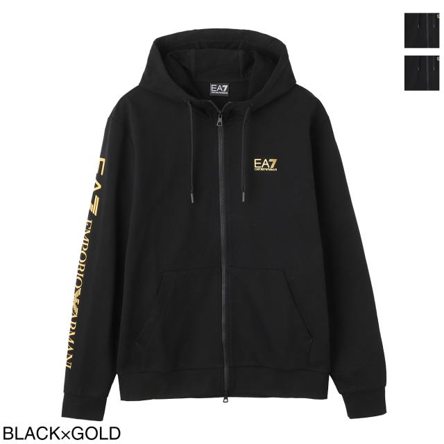 [あす着] エンポリオアルマーニ EA7 EMPORIO ARMANI ジップアップ パーカ スウェットパーカ メンズ LOGO SERIES