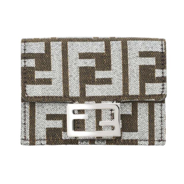 [あす着] フェンディ FENDI 3つ折り財布 小銭入れ付き レディース BAGUETTE MICRO TRIFOLD WALLET