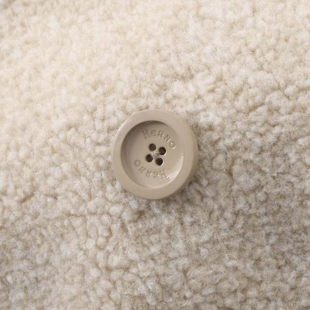 ヘルノ HERNO ダブルブレストコート レディース MELANGE TEDDY メランジテディコート 7分袖ダブルコート_5