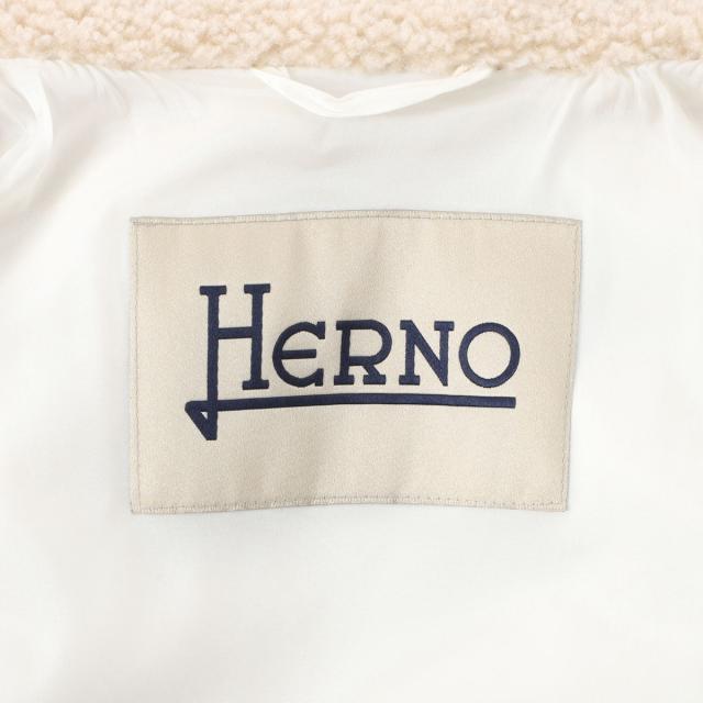 ヘルノ HERNO ダブルブレストコート レディース MELANGE TEDDY メランジテディコート 7分袖ダブルコート_10