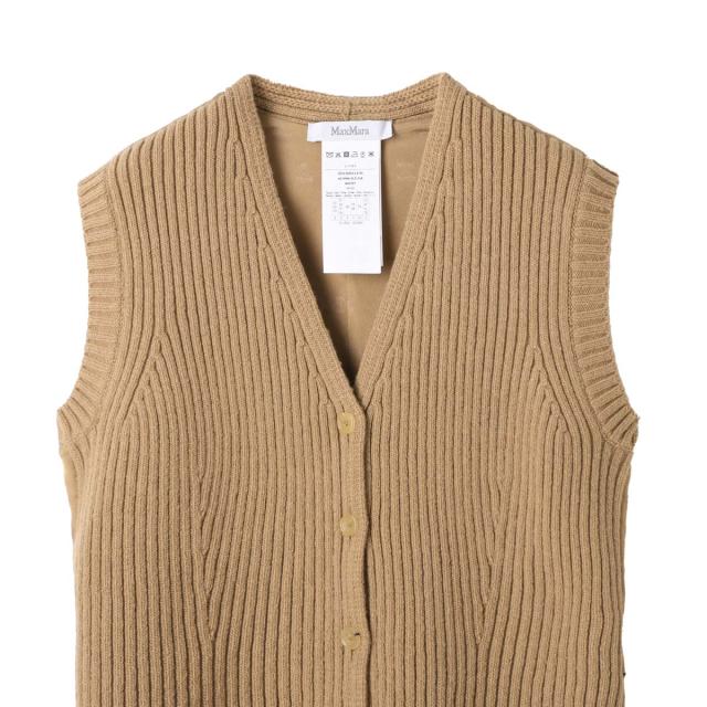 マックスマーラ Max Mara ニットベスト ジレ レディース MADRE マードレ ウール カシミヤ ニット ジレ_4
