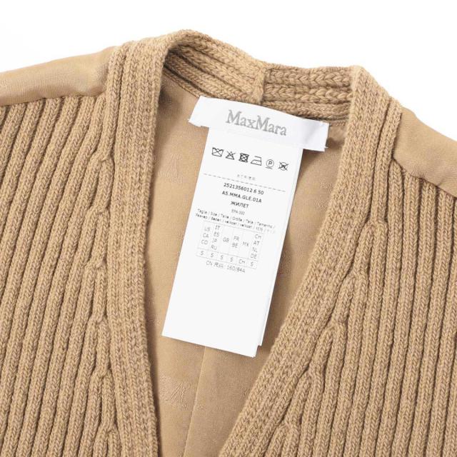 マックスマーラ Max Mara ニットベスト ジレ レディース MADRE マードレ ウール カシミヤ ニット ジレ_5