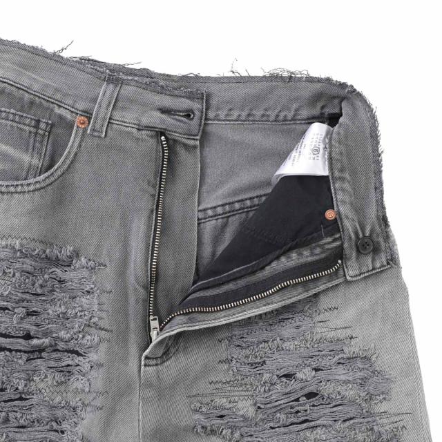 エムエム 6 メゾンマルジェラ MM6 Maison Margiela ジップフライジーンズ ワイドパンツ レディース_3