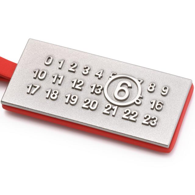 エムエム 6 メゾンマルジェラ MM6 Maison Margiela キーリング バッグチャームMIX レディース NUMERIC TAG KEYRING_3