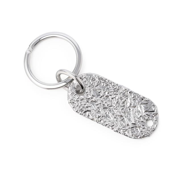 エムエム 6 メゾンマルジェラ MM6 Maison Margiela キーリング バッグチャームシルバー レディース SILVER FOIL KEYRING_2