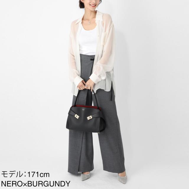 フェラガモ FERRAGAMO ハンドバッグ 2WAY ショルダーバッグ レディース HUG SOFT BICOLOR SHOULDER BAG_3
