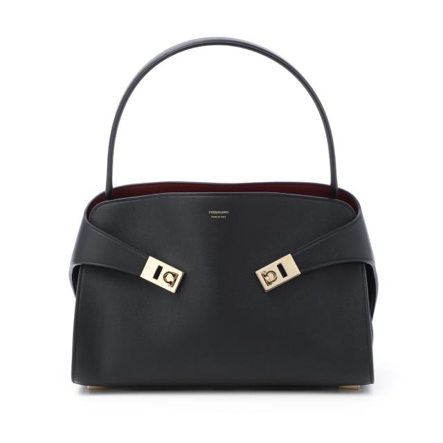 フェラガモ FERRAGAMO ハンドバッグ 2WAY ショルダーバッグ レディース HUG SOFT BICOLOR SHOULDER BAG_4
