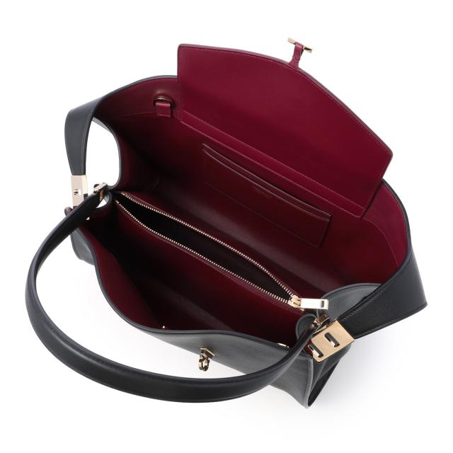 フェラガモ FERRAGAMO ハンドバッグ 2WAY ショルダーバッグ レディース HUG SOFT BICOLOR SHOULDER BAG_7