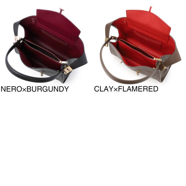 フェラガモ FERRAGAMO ハンドバッグ 2WAY ショルダーバッグ レディース HUG SOFT BICOLOR SHOULDER BAG_17