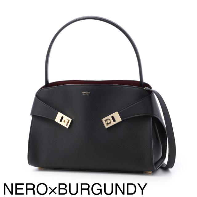 フェラガモ FERRAGAMO ハンドバッグ 2WAY ショルダーバッグ レディース HUG SOFT BICOLOR SHOULDER BAG_18