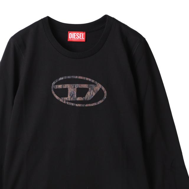 ディーゼル DIESEL クルーネック 長袖Tシャツ KIDS キッズ ガールズ レディース TDOLSY オーバルDロゴ ビジュースタッズ_2