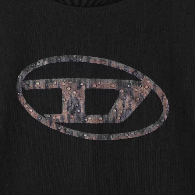 ディーゼル DIESEL クルーネック 長袖Tシャツ KIDS キッズ ガールズ レディース TDOLSY オーバルDロゴ ビジュースタッズ_5