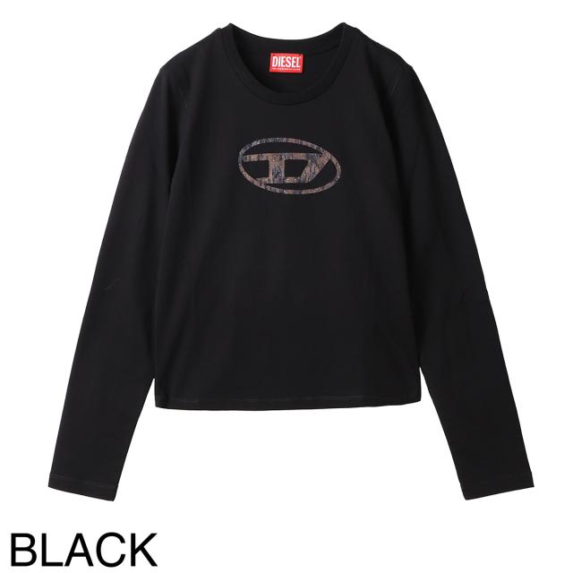 ディーゼル DIESEL クルーネック 長袖Tシャツ KIDS キッズ ガールズ レディース TDOLSY オーバルDロゴ ビジュースタッズ_7