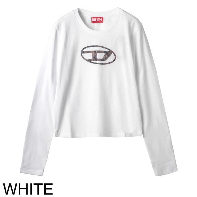 ディーゼル DIESEL クルーネック 長袖Tシャツ KIDS キッズ ガールズ レディース TDOLSY オーバルDロゴ ビジュースタッズ_8