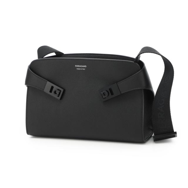 フェラガモ FERRAGAMO ショルダーバッグ メンズ HUG MESSENGER BAG ハグ