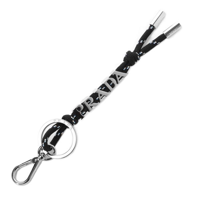 プラダ PRADA キーリング バッグチャーム メンズ PRADA SPEEDROCK CORD KEY RING