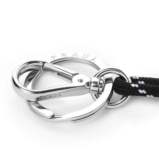 プラダ PRADA キーリング バッグチャーム メンズ PRADA SPEEDROCK CORD KEY RING_4