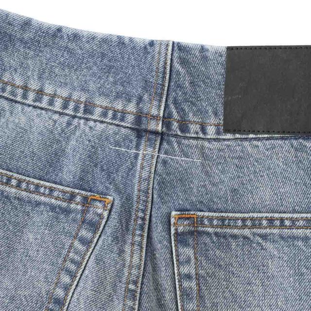 エムエム 6 メゾンマルジェラ MM6 Maison Margiela ボタンフライジーンズ ハイウエストジーンズ レディース STRAIGHT-LEG JEANS_10
