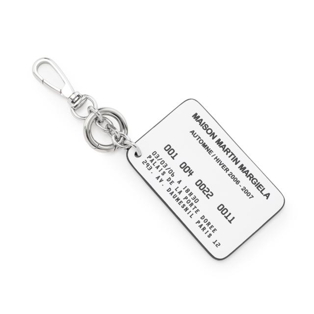 メゾンマルジェラ Maison Margiela キーリング カードホルダー付き キーチェーン メンズ KEYRING CARD