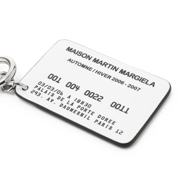 メゾンマルジェラ Maison Margiela キーリング カードホルダー付き キーチェーン メンズ KEYRING CARD_3