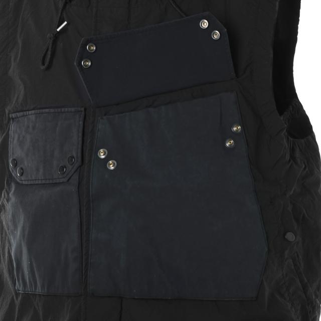 テンシー Ten c ベスト メンズ MID LAYER HOODED VEST