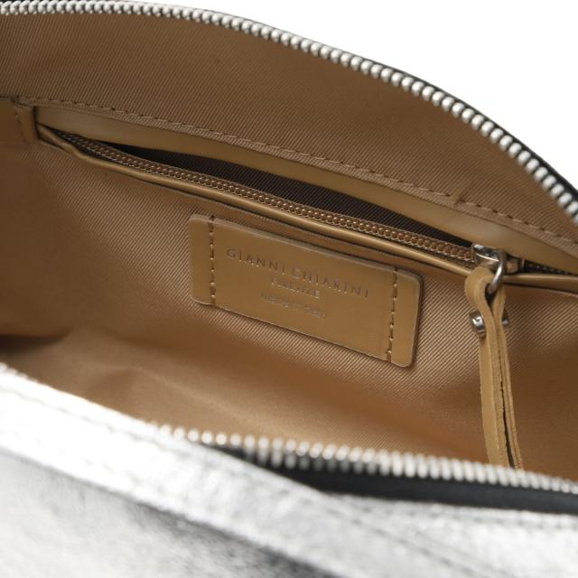 ジャンニ キアリーニ GIANNI CHIARINI ハンドバッグ 2WAY ショルダーバッグ レディース ALIFA M アリファ メタリック シルバー_5
