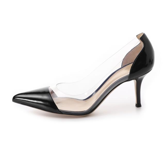 ジャンヴィト ロッシ GIANVITO ROSSI パンプス PLEXI 70 ポインテッド
