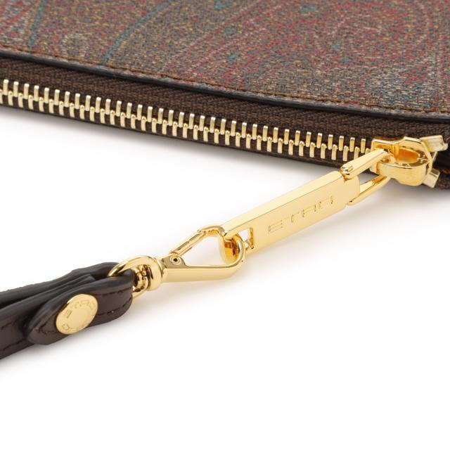 新品未使用⭐️ エトロ　ETRO クラッチバッグ　ユニセックス　ゴールド エトロ ETRO ポーチ クラッチバッグ メンズ 【公式通販】