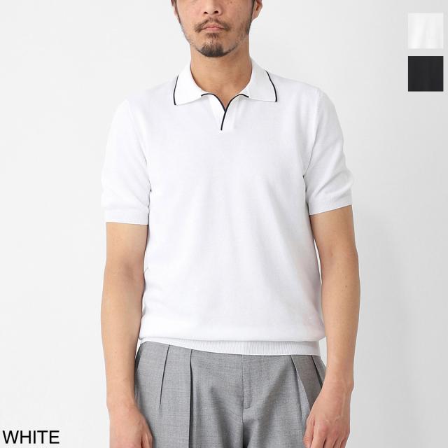 グランサッソ Gran Sasso ニットポロシャツ スキッパーポロシャツ メンズ SKIPPER M/M FRESH COTTON フレッシュコットン