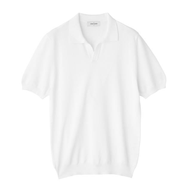 グランサッソ Gran Sasso ニットポロシャツ スキッパーポロシャツ