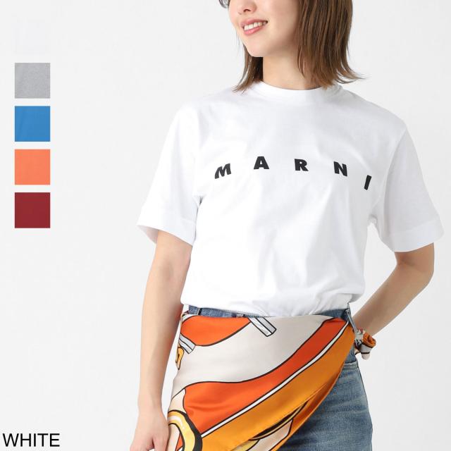 『ネコポス対応(1点まで)』マルニ MARNI クルーネックTシャツ KIDS キッズ ガールズ レディース ロゴプリント Ｔシャツ