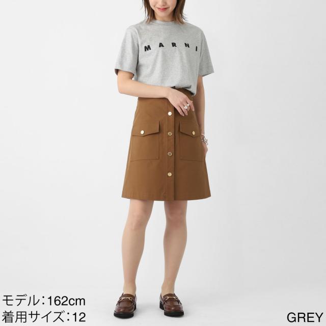 『ネコポス対応(1点まで)』マルニ MARNI クルーネックTシャツ KIDS キッズ ガールズ レディース ロゴプリント Ｔシャツ_1