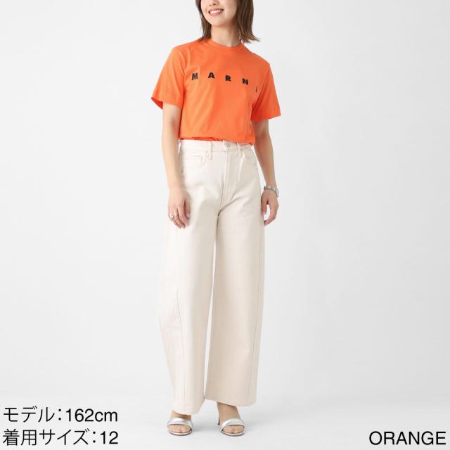 『ネコポス対応(1点まで)』マルニ MARNI クルーネックTシャツ KIDS キッズ ガールズ レディース ロゴプリント Ｔシャツ_2