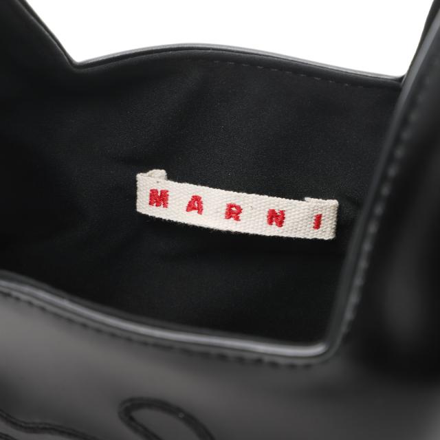 マルニ MARNI ハンドバッグ KIDS キッズ ガールズ レディース ダイヤモンドバッグ エコレザー フローラル ロゴ刺繍_5
