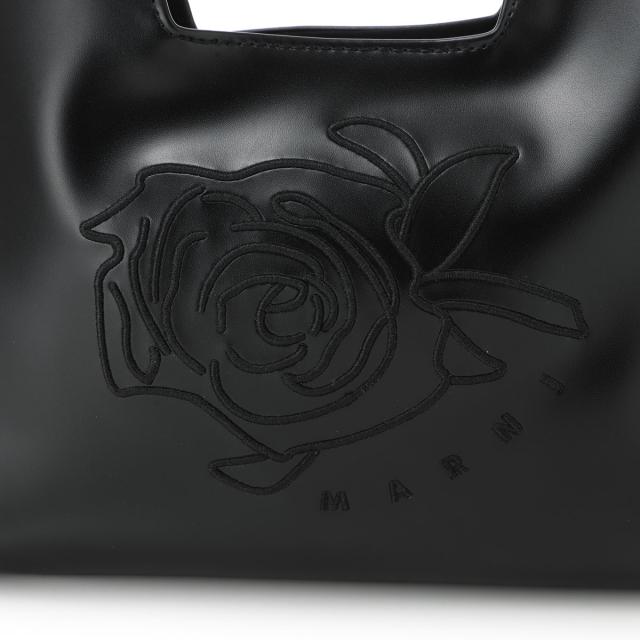 マルニ MARNI ハンドバッグ KIDS キッズ ガールズ レディース ダイヤモンドバッグ エコレザー フローラル ロゴ刺繍_8
