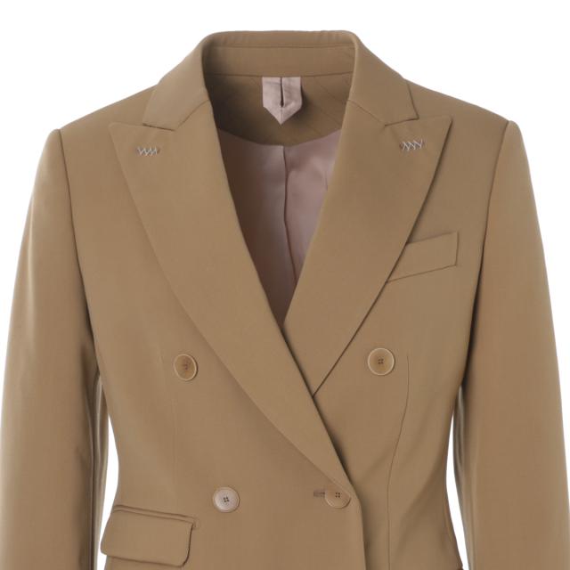 マックスマーラ Max Mara ダブルジャケット レディース MXMEGREGE エグレージェ ウール ギャバジン ダブルブレスト ジャケット_4