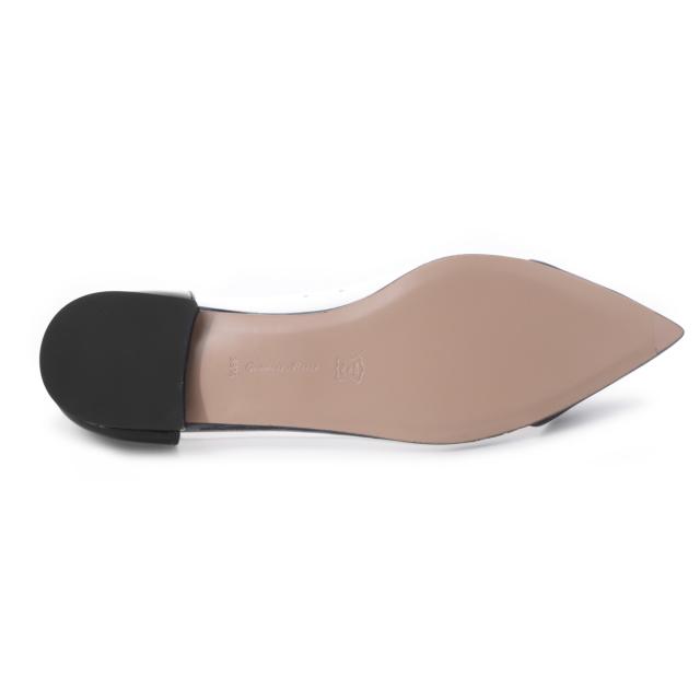 ジャンヴィト ロッシ GIANVITO ROSSI フラットパンプス レディース PLEXI FLAT ポインテッドトゥ 5mm 透明プレキシ素材_4