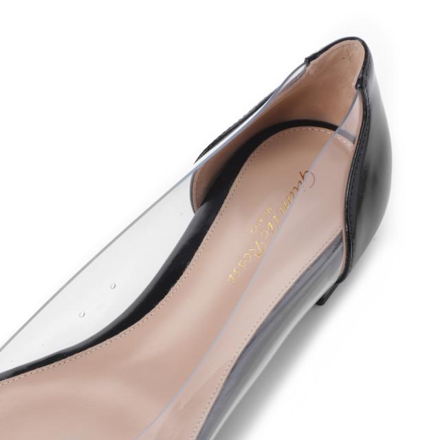 ジャンヴィト ロッシ GIANVITO ROSSI フラットパンプス レディース PLEXI FLAT ポインテッドトゥ 5mm 透明プレキシ素材_6
