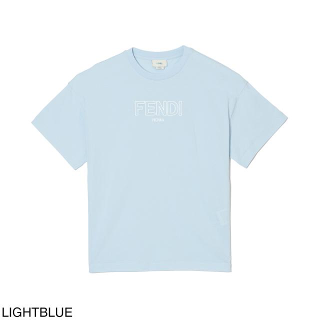 KIDS FENDI フェンディ レディース キッズ KIDS クルーネックTシャツ FENDI フェンディ 12+ Tシャツワンピース エンボスロゴ トップス