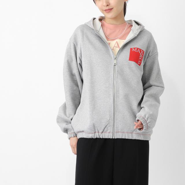 マックスアンドコー MAX＆Co. ジップアップパーカ KIDS キッズ レディース MAX MARA MAX&CO ワンポイント ロゴ