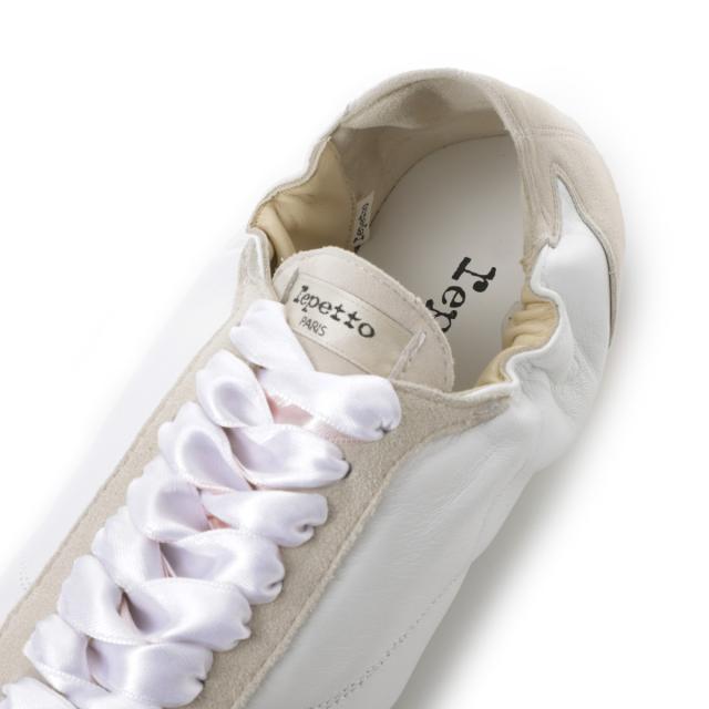 レペット repetto スニーカー レディース TENNIS SILK テニス シルク バレリーナ サテンリボン ギャザー_6